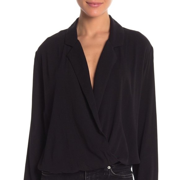 NWT FREE PEOPLE Ruffle Lace Black Body Suit - Picture 8 of 12